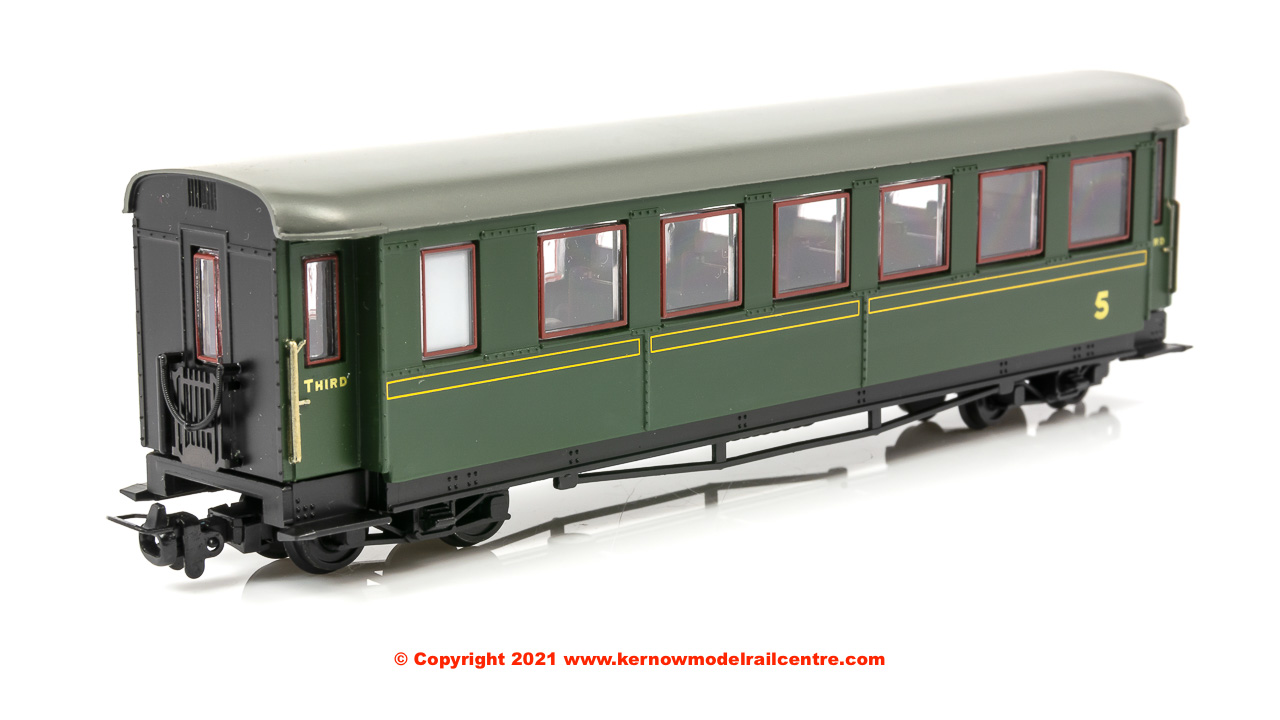 394-002 Bachmann Steel Bodied Third Bogie Coach Lined Green